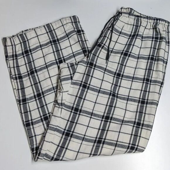 Victoria's Secret PJ Pants Small Sleepwear Loungewear Flannel Plaid Drawstring S - Picture 5 of 6